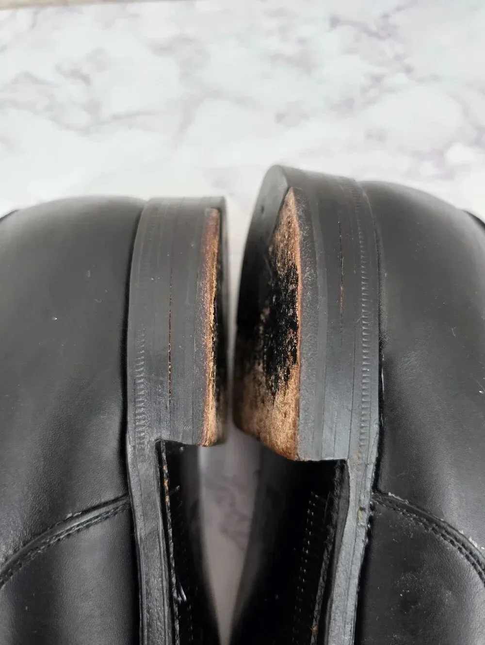 Alden 932 Plain Toe Bal Oxford Black Calf Leather Oxford Dress Shoes - Men